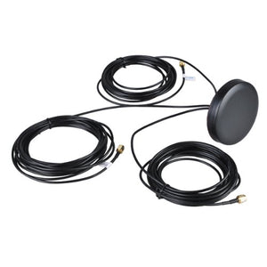 Round GPS/WiFi/GSM 3 in 1 Combined Screw Mount Panel Vehicle Antenna Booster with SMA Male Connector RG174 16.4ft 5M Cable 1575.42MHz 900/915/1900/2100MHz