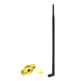 900MHz 3G 4G Antenna Kit 9Dbi External Omni Rubber Duck Antenna with RP-SMA Connector + RP-SMA Female to Female Adapter for Cell Phone Signal Booster Router Security Camera