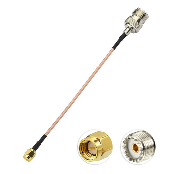 Eightwood SO239 to SMA Cable SMA Male to UHF SO-239 Female Connectors 6