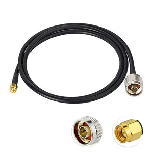 SMA Male to N Male Low Loss KSR-195 Coaxial Cable 3 feet / 1m for 4G LTE Wireless Router Gateway Cellular Cell Phone Signal Booster Amplifier RTL SDR USB ADS-B Receiver Ham Radio Transmitter