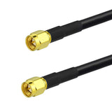 SMA Male to SMA Male Low Loss KSR-195 Coaxial Cable 3 feet / 1m for 4G LTE Router Cellular Cell Phone Signal Booster Amplifier RTL SDR USB ADS-B Receiver Ham Radio RF Explorer Spectrum Analyzer