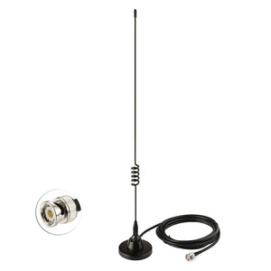 VHF UHF Police Scanner Antenna,CB Radio Ham Radio Home Mobile Radio Scanner Antenna,Magnetic Base BNC Male Antenna Compatible with Uniden Bearcat Whistler Radio Shack Car Truck Police Scanner