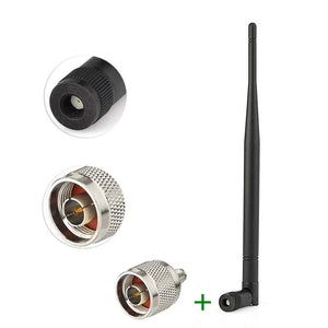 900MHz Antenna Kit 3.5Dbi External Omni Rubber Duck Indoor Antenna with RP-SMA Connector + RP-SMA to N Adapter for Cell Phone Signal Booster Router Security Camera