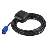 Vehicle Waterproof Active GPS Navigation Antenna with Fakra C Blue Connector 3-5V DC Compatible with Ford Volkswagen VW BMW Audi Mercedes Benz Chrysler Dodge Ram Truck SUV Car Stereo Head Unit