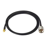 SMA Male to N Male Low Loss KSR-195 Coaxial Cable 3 feet / 1m for 4G LTE Wireless Router Gateway Cellular Cell Phone Signal Booster Amplifier RTL SDR USB ADS-B Receiver Ham Radio Transmitter