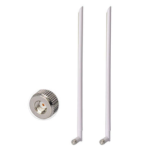 WiFi Antenna 2.4GHz Antenna 11dBi with RP-SMA Omni Connector for Wireless Network Router PCI Card WLANs 2-Pack