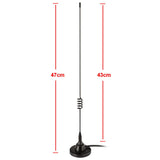 VHF UHF Police Scanner Antenna,CB Radio Ham Radio Home Mobile Radio Scanner Antenna,Magnetic Base BNC Male Antenna Compatible with Uniden Bearcat Whistler Radio Shack Car Truck Police Scanner