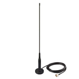 Dual Band VHF UHF 136-174MHz 400-480MHz Magnetic Base CB Radio Antenna,5m Cable PL-259 Male Soft Whip Antenna for Vehicle Car Truck SUV RV CB Ham Two Way Radio Amateur Radio Mobile Transceiver