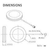 4G LTE Magnetic Mounting SMA Male Antenna Compatible with Verizon AT&T T-Mobile Sprint Huawei Netgear 4G Wireless Router Gateway Mobile Cell Phone Signal Booster Repeater Cellular Amplifier