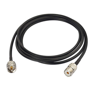 UHF PL-259 Male to UHF SO-239 Female RG58 Antenna Extension Cable 3m/10 feet for CB Radio Ham Radio Two Way Radio Amateur Radio Mobile Transceiver FM Transmitter SWR Meter Amplifier Arrester