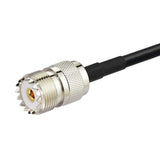 UHF Female SO239 to BNC Male Extension Cable 3FT 