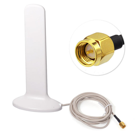 16dBi 3G 4G LTE Antenna SMA Male Plug Omni-Directional with Extension Cable 6.5Ft Compatible for AT&T Verizon T-Mobile Router Signal Booster