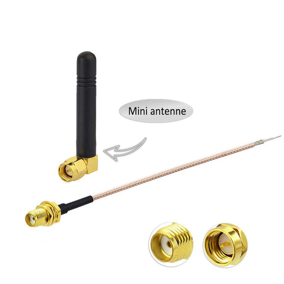 868mhz Antenna SMA Antenna (Mini Antenna) GSM 2dbi + SMA Cable RG178 15cm for CB Radio CB Antenna Walkie Talkie GSM/UMTS/HSPA/CDMA Raspberry Fibaro System ELV Kit