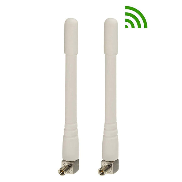 4G LTE White External TS9 Antenna (2-Pack) Compatible with Verizon AT&T T-Mobile Sprint Netgear Huawei MiFi Mobile Hotspot Router USB Modem Jetpack AirCard 815S 779S 770S 781S 780S 340U 771S