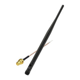 868MHz Antenna RP-SMA Male Adapter(No Pin) Wifi Antenna + RP-SMA Female Bulkhead Pigtail Cable RG178 15cm 6inch for CB Radio GSM Wireless Wifi Antenna Ham Radio Tilt and Swivel NFC RFID