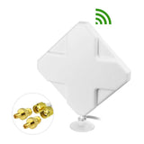 4G LTE High Gain 35dBi MIMO SMA Male TS9 Directional Panel Antenna Compatible with Verizon AT&T T-Mobile Sprint 4G LTE Wireless Router Gateway Terminal Broadband Modem MiFi Mobile Hotspot