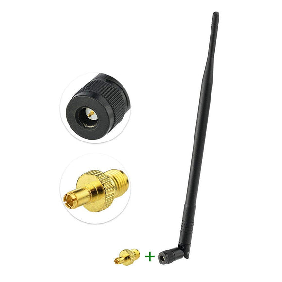 700-2600mhz SMA Antenna 3G 4G LTE CDMA Cellular Antenna + SMA Female to TS9 Male Adapter (pack of 2)