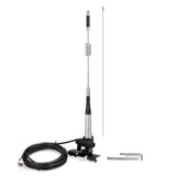 VHF UHF 136-174MHz 400-470MHz Soft Whip CB Radio Antenna,Vehicle Car SUV Truck CB Radio Ham Radio Amateur Radio Antenna with Lip Mount Fixed Bracket UHF PL-259 Male 5m/16.5 feet RG58 Cable