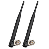 BNC Antenna 433MHz Antenna 3dBi CB Antenna UHF/VHF Dual Band BNC Male BNC Plug for CB Radio Alinco Icom Uniden Scanner Receiver Ham Radio Receiver(pack of 2)