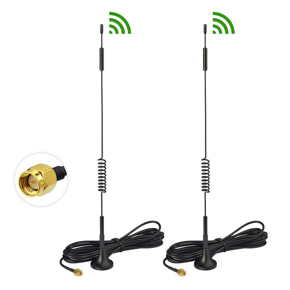 4G LTE 7dBi Magnetic Base SMA Male Antenna (2-Pack) Compatible with Verizon AT&T T-Mobile Sprint Huawei Netgear 4G Router Gateway Mobile Cell Phone Signal Booster Repeater Cellular Amplifier