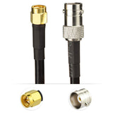 Eightwood Low Loss SMA to BNC Cable BNC Female Jack to SMA Male Plug Connector with RG58 Coaxial Cable 3.6ft 110cm