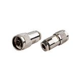 N Male Clamp Solder Attachment 50 Ohm Copper Connector (2-Pack) Compatible with RG58 RG55 RG141 RG142 RG223 RG400 RG303 Low Loss 195 Coaxial Cable