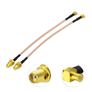 Wlan Wifi Antenna Cable SMA to MCX Cable MCX Male Right Angle to SMA Female Bulkhead Antenna Extender Cable 6inch 15cm RG316 2pcs for SMA Antenna Wireless 2.4GHz Wifi Antenna Router