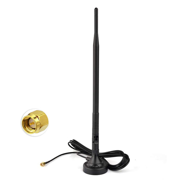 4G LTE 7dBi Magnetic Base SMA Male Antenna Compatible with Verizon AT&T T-Mobile Sprint Huawei Netgear 4G Wireless Router Gateway Mobile Cell Phone Signal Booster Repeater Cellular Amplifier