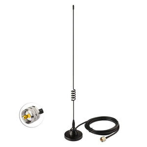 Dual Band VHF UHF 136-174MHz 400-480MHz CB Radio Antenna,Magnetic Base PL-259 Male Antenna for Vehicle Car Truck SUV RV CB Ham Radio Two Way Radio Amateur Radio Mobile Transceiver Radio Scanner