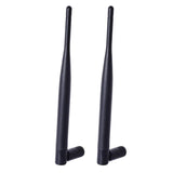 Dual Band WiFi 2.4GHz 5GHz 5.8GHz 6dBi RP-SMA Male Antenna,15cm IPEX IPX U.FL Mini PCI to RP-SMA Female Cable (2-Pack) for Wireless Mini PCI Express WiFi Adapter PCIE Network Card WiFi Router