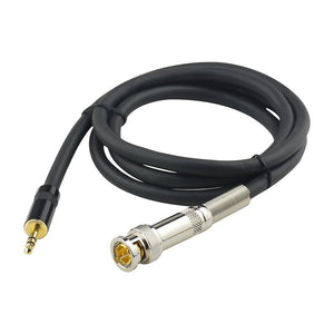 BNC Male to 3.5mm Plug 75 Ohm Audio Output Cable 1m/3 feet for CCTV Video Surveillance Security Camera Monitor DVR HD SDI Recorder Converter Adapter Tuner Mixer DVD Stereo Sound Player Speaker