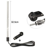 FM Antenna Antenna per autoradio Antenna radio con montaggio magnetico Antenna FM Cavo da 3 m RG174 + Presa DIN per adattatore ISO per auto Radio Camion Universale