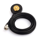 Vehicle CB Radio Antenna NMO Mount Magnetic Base with 5m/16.5 feet RG58 Cable UHF PL-259 Male Connector for Car Truck SUV CB Radio Amateur Radio Ham Radio Mobile Transceiver Antenna