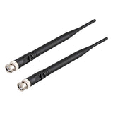 UHF 400MHz-960MHz BNC Male Antenna (2-Pack) Compatible with Wireless Microphone System Remote Mic Receiver
