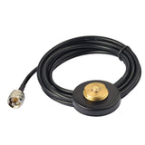 NMO Antenna Mount 3m Nmo 3/4 Hole Mount Antenna Cable Roof with SO239 to BNC Adapter + SO239 Female Coupler for Yaesu Kenwood HYT Vertex Icom Trunk Mobile Radios 1PS