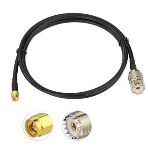 CB Radio Cable SMA Cable SMA Male to UHF Female SO239 Pigtail Cable RG58 3.28ft 100cm Compatible for CB Radio CB antenna Ham Radio Baofeng Wouxun Kenwood Icom Yaesu CB Radio