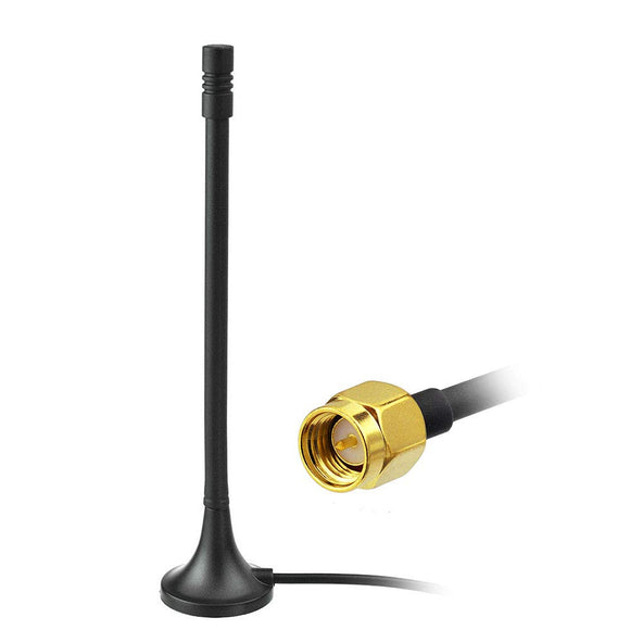 3G 4G Antenna SMA Antenna 3.5dBi Sma Male Adapter Magnetic Stand Omni with RG174 3M Extension Cable Compatible for 2G 3G 4G LTE GSM GPS Wlan Bluetooth Huawei Wifi Router Wireless