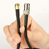 Eightwood Low Loss SMA to BNC Cable BNC Female Jack to SMA Male Plug Connector with RG58 Coaxial Cable 3.6ft 110cm