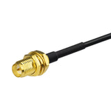 Wifi Antenna RP SMA Connector Cable RP-SMA Female Bulkhead to Male Straight Antenna Extension Cable RG174 15cm for Wifi Router Wlan TP-LINK TL-ANT24EC5S WiFi WiMax Hand-held Radio