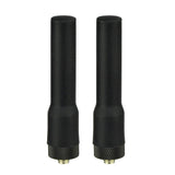 Dual Band VHF UHF 136-174MHz 400-470MHz Handheld HT Walkie Talkie Ham Two Way Radio SMA Female Flexible Rubber Antenna (2-Pack) Compatible with Kenwood Baofeng BF-F8HP UV-5R UV-82 BF-888S