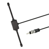 Universal Car Stereo AM FM Dipole Antenna,Hidden Adhesive Mount AM FM Radio Antenna for Vehicle Car Truck SUV Radio Stereo Head Unit Receiver Tuner,10 feet Cable Motorola DIN Plug Connector