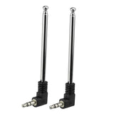 Telescopic FM Antenna (2-Pack) with 3.5mm Connector Compatible with Mobile Cell Phone FM Radio Bose Wave Music System Indoor Radio Bluetooth Stereo Receiver AV Audio Vedio Home Theater Receiver