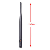 Dual Band WiFi 2.4GHz 5GHz 5.8GHz 6dBi RP-SMA Male Antenna,15cm IPEX IPX U.FL Mini PCI to RP-SMA Female Cable (2-Pack) for Wireless Mini PCI Express WiFi Adapter PCIE Network Card WiFi Router