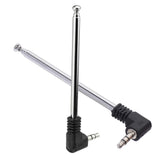 Telescopic FM Antenna (2-Pack) with 3.5mm Connector Compatible with Mobile Cell Phone FM Radio Bose Wave Music System Indoor Radio Bluetooth Stereo Receiver AV Audio Vedio Home Theater Receiver