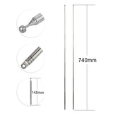 7-Sections Telescopic FM Antenna Replacement (2-Pack) Compatible with Indoor Portable Radio Bluetooth Stereo Receiver AV Audio Vedio Home Theater Receiver Power Amplifier System Tuner
