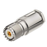 SO239 Connector Crimp SO-239 UHF Female Jack RF Coaxial Connector for LMR400 Coax Cable 5Pcs