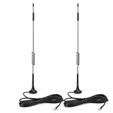 4G LTE 7dBi Magnetic Base External TS9 Antenna (2-Pack) Compatible with Verizon AT&T T-Mobile Sprint Netgear Huawei MiFi Mobile Hotspot Router USB Modem Jetpack AirCard AC791L AC815S AC770S