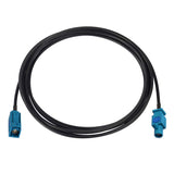 Fakra Z Female to Male Water Blue Vehicle Antenna Extension Cable 2m Compatible with Car Head Unit Stereo GPS Navigation FM AM Radio Sirius XM Satellite Radio 4G LTE TEL Telematics Bluetooth