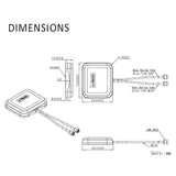 4G LTE MIMO Antenna, Dual SMA Male Magnet Antenna Compatible for Verizon AT&T T-Mobile Sprint Router Gateway Mobile Cell Phone Signal Booster