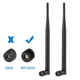 4G LTE 5dBi RP-SMA Male External Antenna (2-Pack) Compatible with SPYPOINT Link-EVO Link-Dark Link-S Series 4G LTE GSM Cellular Wildlife Trail Camera